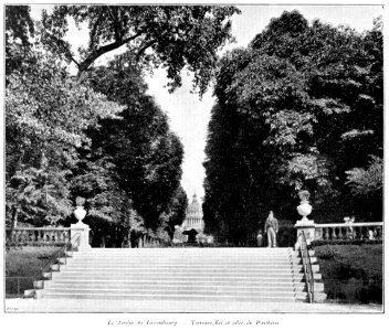 Clément Maurice Paris en plein air, BUC, 1897,030 Le Jardin du Luxembourg, Terrasse Est et allée du Panthéon