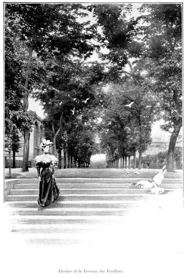 Clément Maurice Paris en plein air, BUC, 1897,061 Escalier de la Terrasse des Feuillants