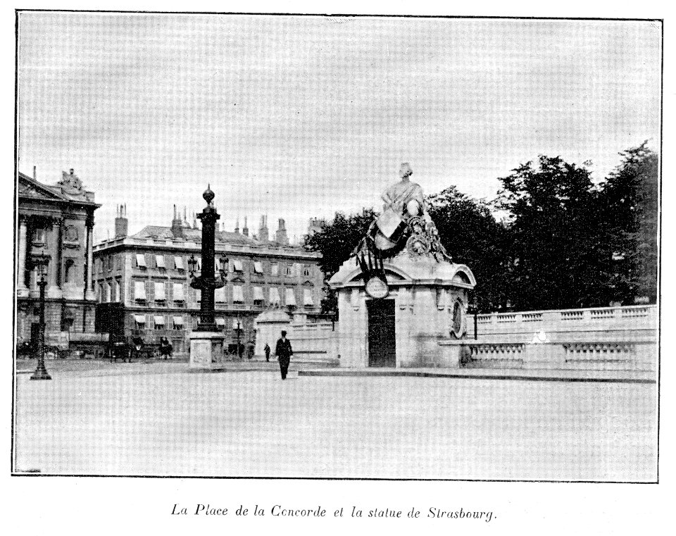 Clément Maurice Paris en plein air, BUC, 1897,065 La Place de la Concorde et la statue de Strasbourg