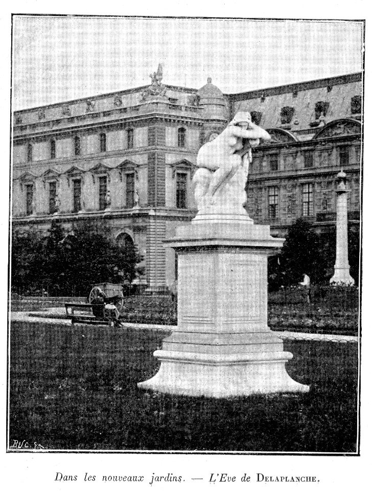 Clément Maurice Paris en plein air, BUC, 1897,052 Dans les nouveaux jardins, L'Eve de DELAPLANCHE