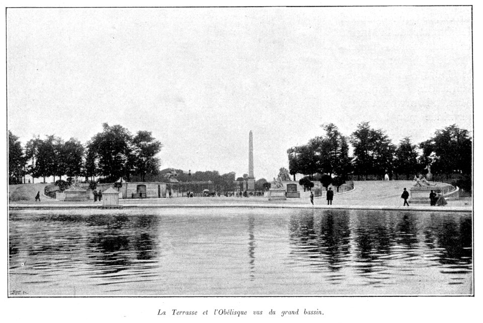 Clément Maurice Paris en plein air, BUC, 1897,062 La Terrasse et l'Obelisque vus du grand bassin