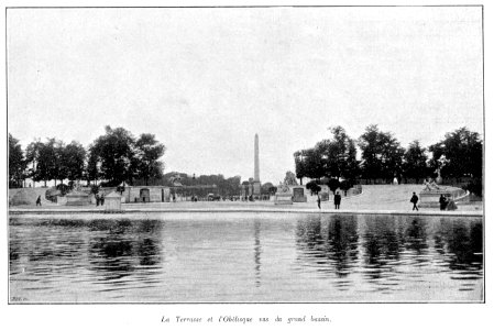 Clément Maurice Paris en plein air, BUC, 1897,062 La Terrasse et l'Obelisque vus du grand bassin