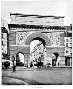 Clément Maurice Paris en plein air, BUC, 1897,148 La Porte Saint-Martin