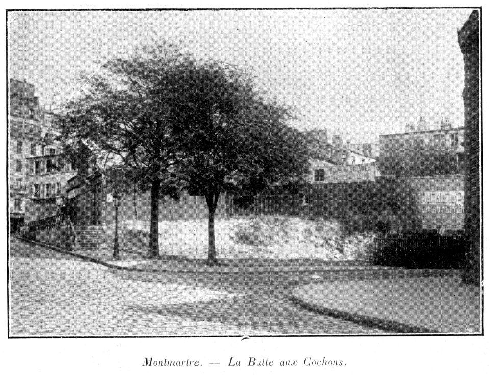Clément Maurice Paris en plein air, BUC, 1897,160 Montmartre, La Butte aux Cochons