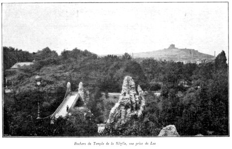 Clément Maurice Paris en plein air, BUC, 1897,108 Rochers du Temple de la Sybille, vu prise du Lac