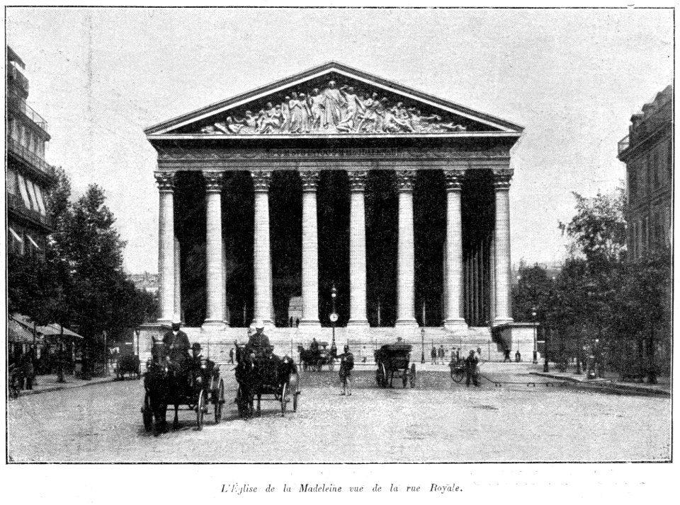 Clément Maurice Paris en plein air, BUC, 1897,142 L'Église de la Madeleine vue de la rue Royale