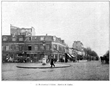Clément Maurice Paris en plein air, BUC, 1897,164 Le Boulevard de la Villette. (Barrière du Combat)