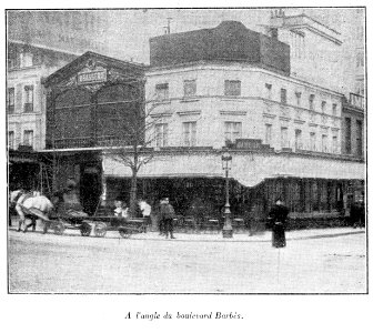 Clément Maurice Paris en plein air, BUC, 1897,158 A l'angle du boulevard Barbès