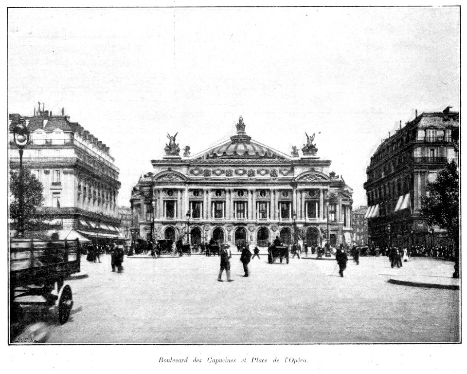 Clément Maurice Paris en plein air, BUC, 1897,143 Boulevard des Capucines et Place de l'Opéra