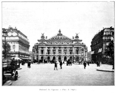 Clément Maurice Paris en plein air, BUC, 1897,143 Boulevard des Capucines et Place de l'Opéra