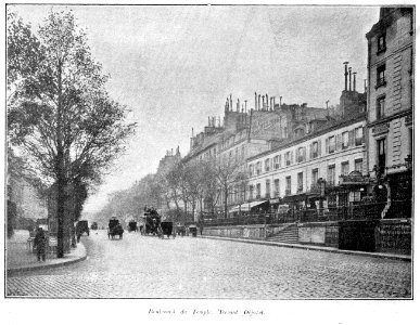 Clément Maurice Paris en plein air, BUC, 1897,151 Boulevard du Temple. Devant Déjazel