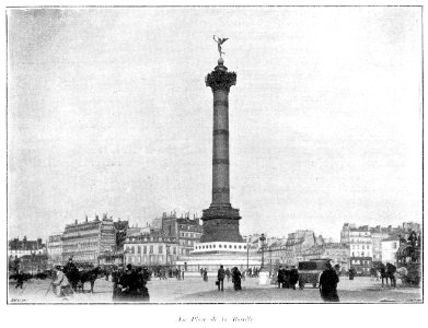 Clément Maurice Paris en plein air, BUC, 1897,153 La Place de la Bastille