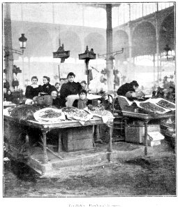 Clément Maurice Paris en plein air, BUC, 1897,186 Les Halles, Pavillon de la marée