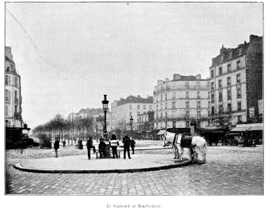 Clément Maurice Paris en plein air, BUC, 1897,167 Le boulevard de Ménilmontant