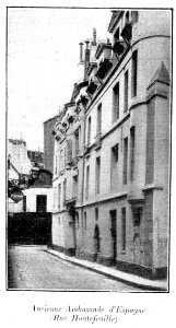 Clément Maurice Paris en plein air, BUC, 1897,173 Ancienne Ambassade d'Espagen (Rue Hautefeuille)
