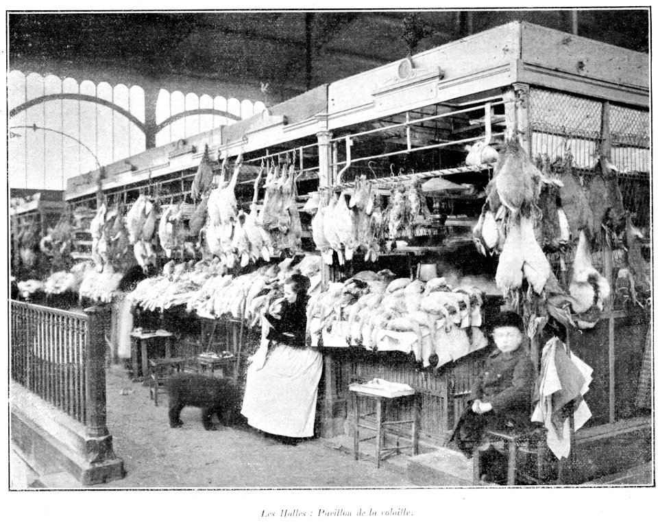 Clément Maurice Paris en plein air, BUC, 1897,185 Les Halles, Pavillon de la volaille