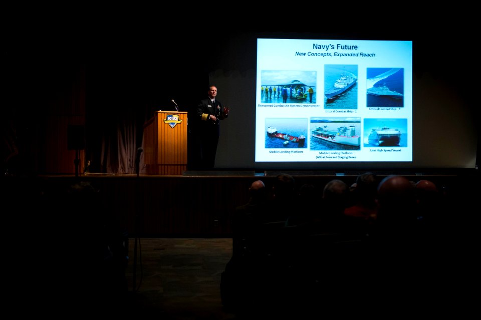 CNO Adm. Greenert speaks at the Naval Postgraduate School. (8448063458)