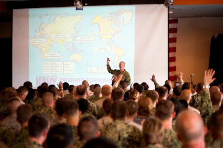 CNO Adm. Jonathan Greenert speaks in Djibouti. (8203287230) photo