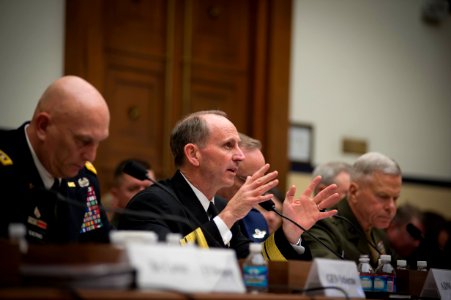 CNO Adm. Greenert speaks about sequestration. (8475346449)