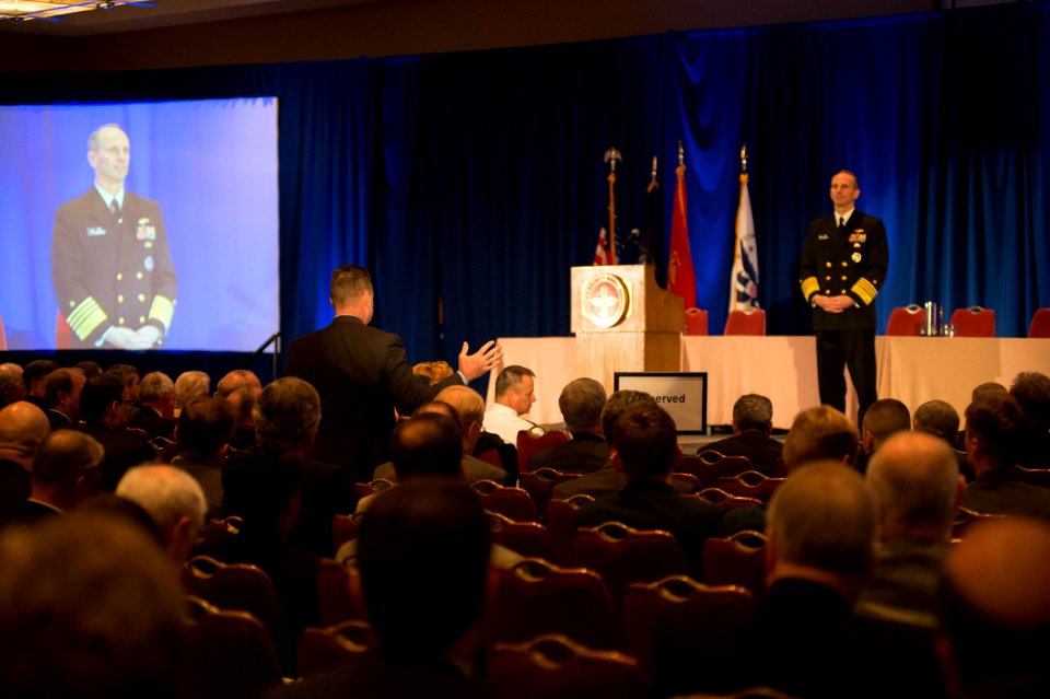 CNO Adm. Greenert speaks to engineers in Virginia. (8510383988)
