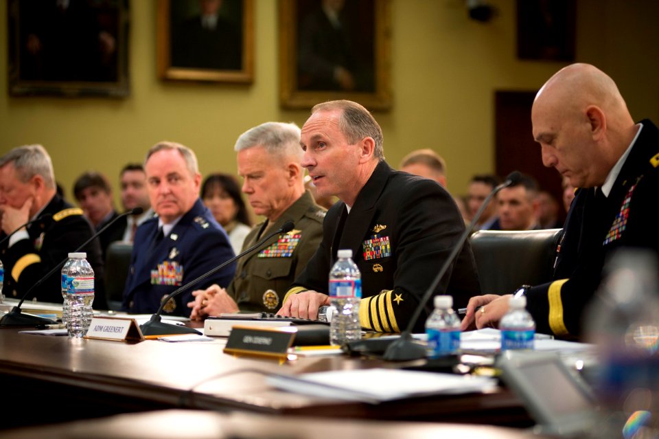 CNO Adm. Greenert testifies about sequestration. (8516136598)