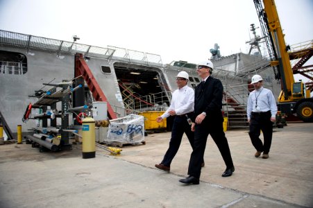 CNO Adm. Greenert tours USS Coronado. (8510387164)
