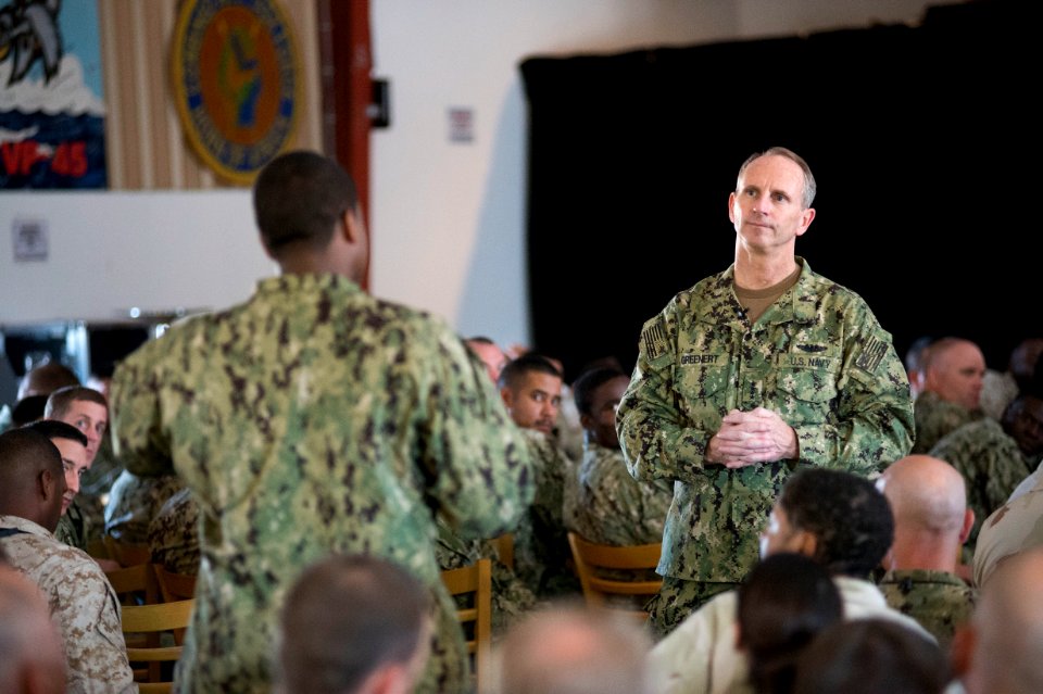 CNO Adm. Jonathan Greenert speaks in Djibouti. (8203287468)