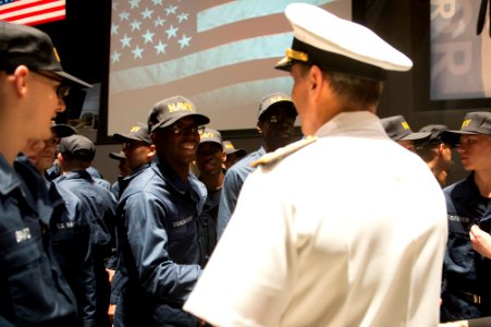 CNO Greenert visits recruits at Naval Station Great Lakes 150605-N-AT895-206 photo
