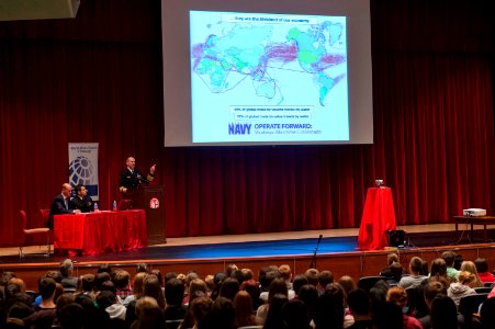 CNO speaks to high school students about Navy 141103-N-WL435-031