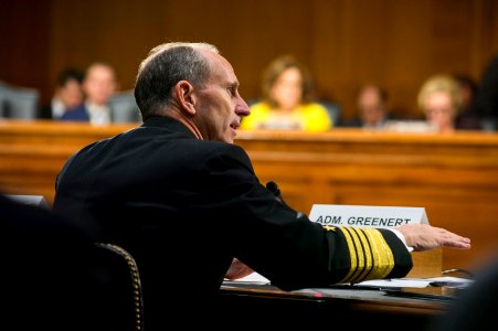 CNO testifies at Senate Armed Services Committee. (8684251704)
