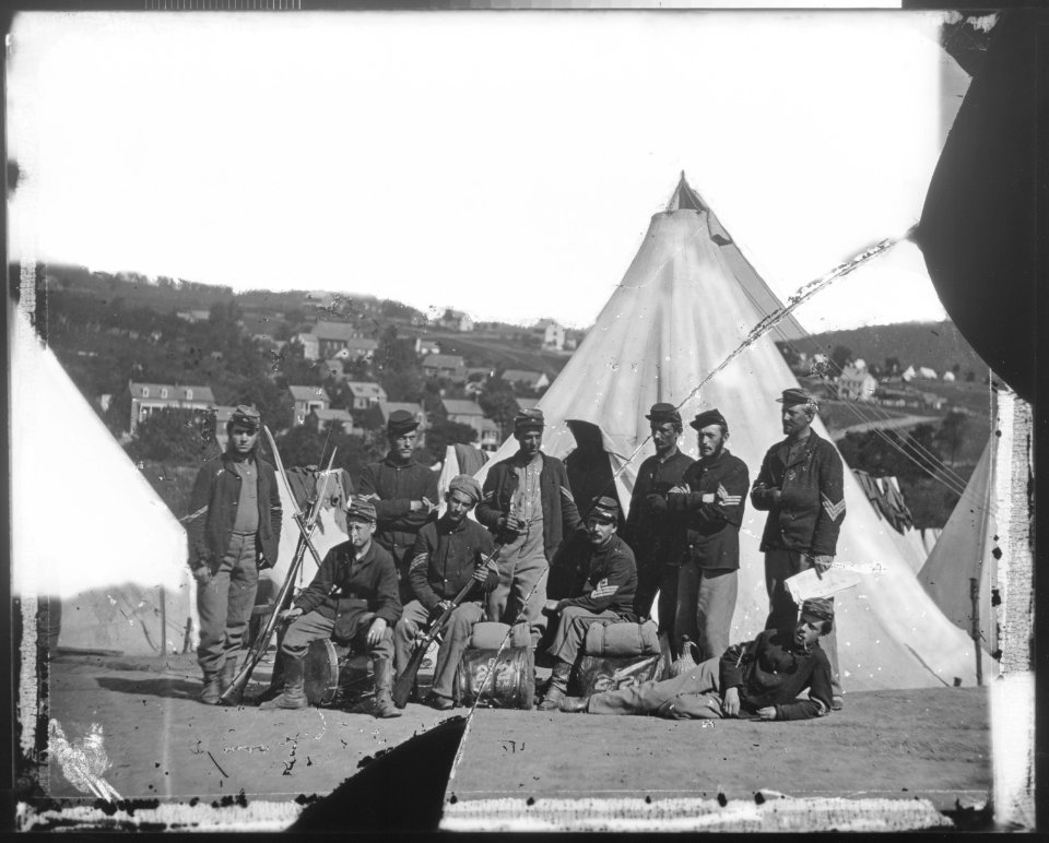 Co. E, 22nd N.Y. State Militia, near Harpers Ferry - NARA - 524561