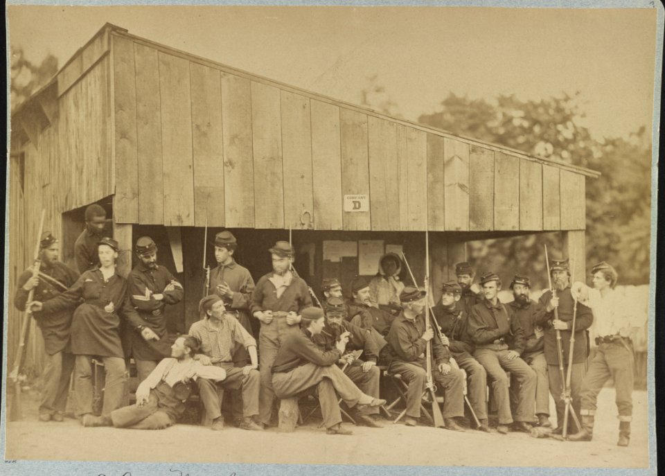 Co. D, 1st Rhode Island Volunteers, Camp Sprague, 1861 LCCN2013648647