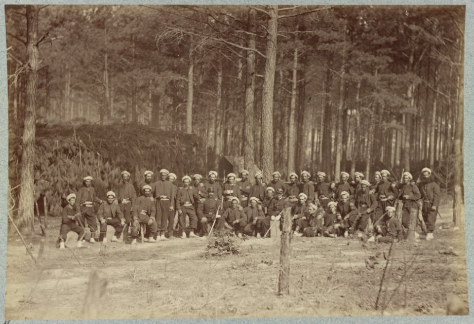 Co. F, 114th Pennsylvania Infantry in front of Petersburg, Va., August, 1864 LCCN2013648604