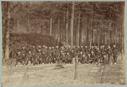 Co. F, 114th Pennsylvania Infantry in front of Petersburg, Va., August, 1864 LCCN2013648604