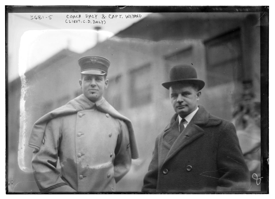 Coach Daly (Lieut. C.D. Daly) & Capt. Weyand LCCN2014700378
