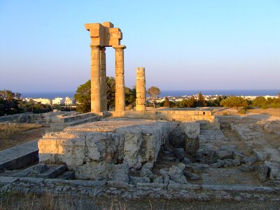 Antiquity the ruins of the temple