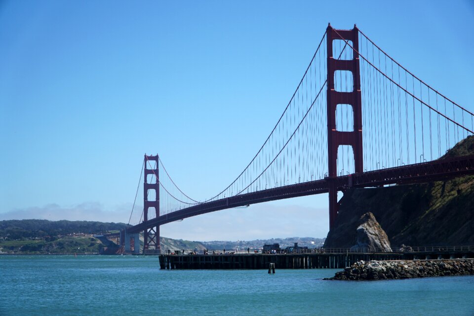 Transport travel golden bridge
