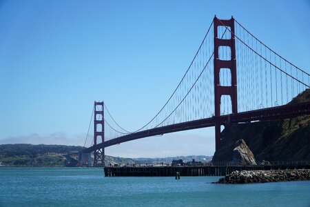 Transport travel golden bridge photo