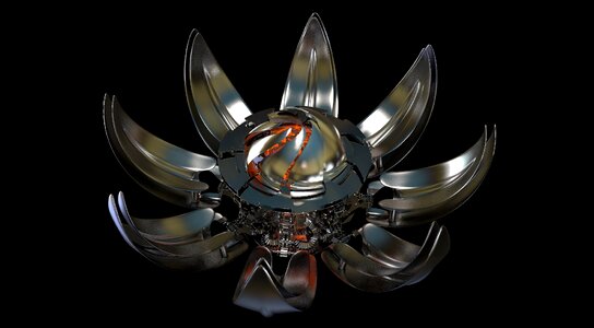 Flourished mechanics metallic