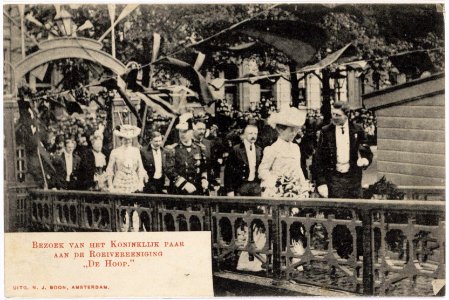 Bezoek Koningin Wilhelmina en Prins Hendrik t.g.v. hun huwelijk-012