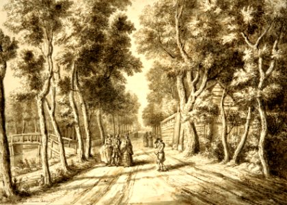 Bezuidenhoutseweg gezien richting Wassenaar, 1756