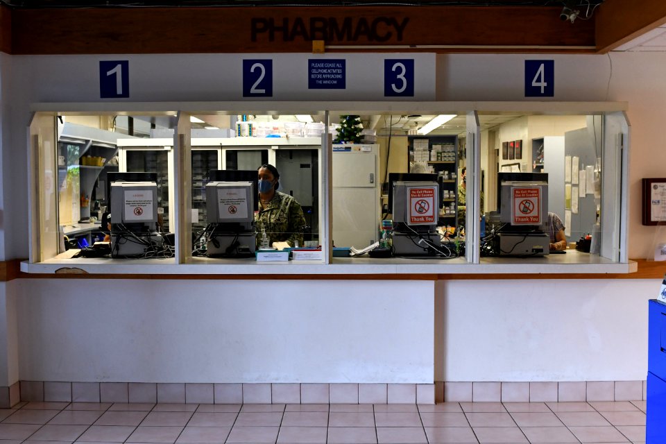 BHC Makalapa Pharmacy Implements Plexiglass Screens 200429-N-WF582-645 (49836975833)