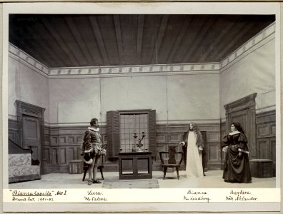 Bianca Capello, Dramatiska teatern 1901. Föreställningsbild - SMV - H14 007