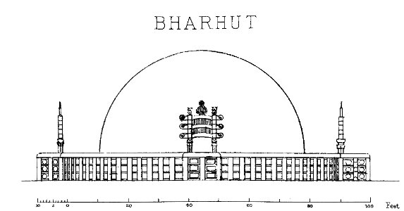 Bharhut stupa original layout