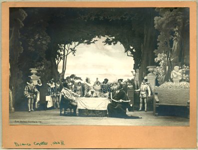 Bianca Capello, Dramatiska teatern 1901. Föreställningsbild - SMV - H14 008