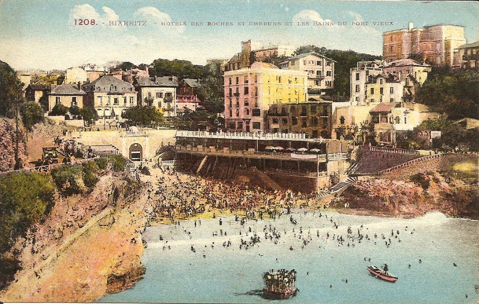 Biarritz-Hôtel des Roches et Embruns et les Bains du port-Vieux-LF 1208