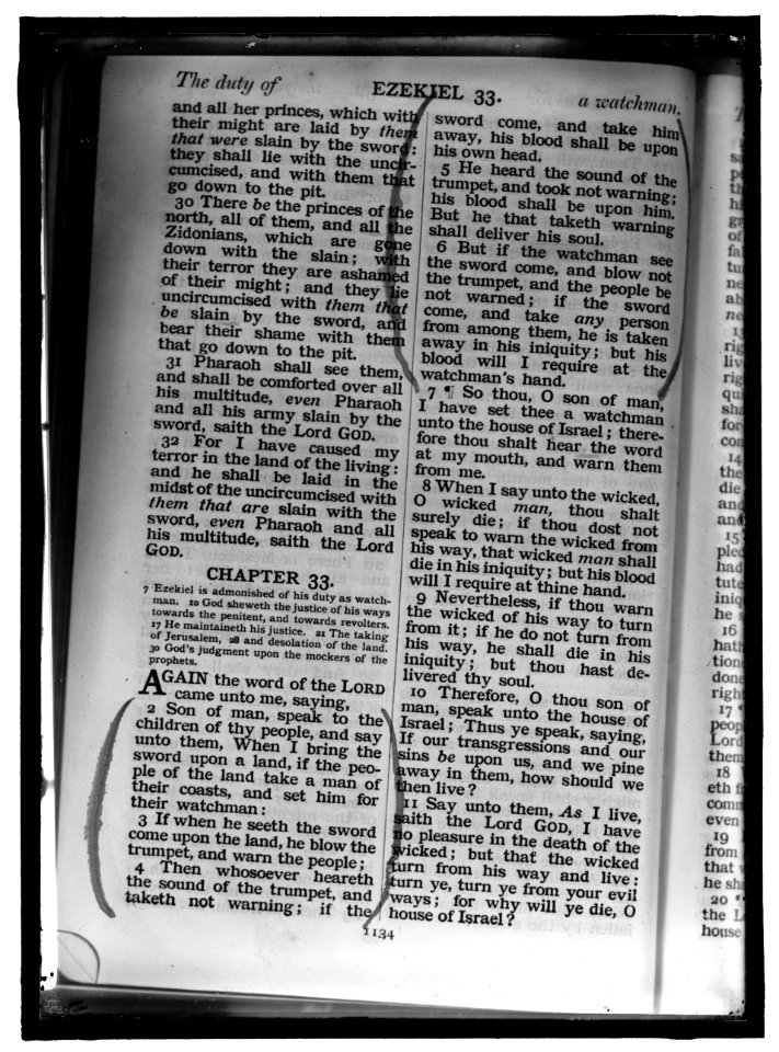 BIBLE. EZEKIEL, CHAPTER 33 LOC hec.13251