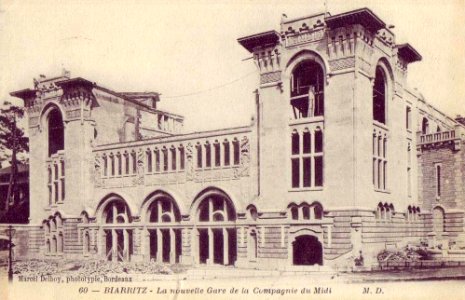 Biarritz gare midi construction cpa