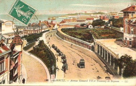 Biarritz-Avenue Edouard VII et Tramway de Bayonne-LL 106