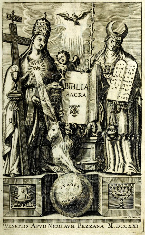 Biblia Sacra incisione a bulino di Suor Isabella Piccini